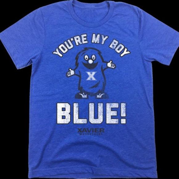 Tops - Xavier University You Are My Boys Royal Blue Shirt Ncaa